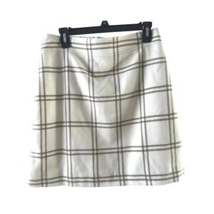 Crew Wool Blend Plaid Mini Skirt – Size 8